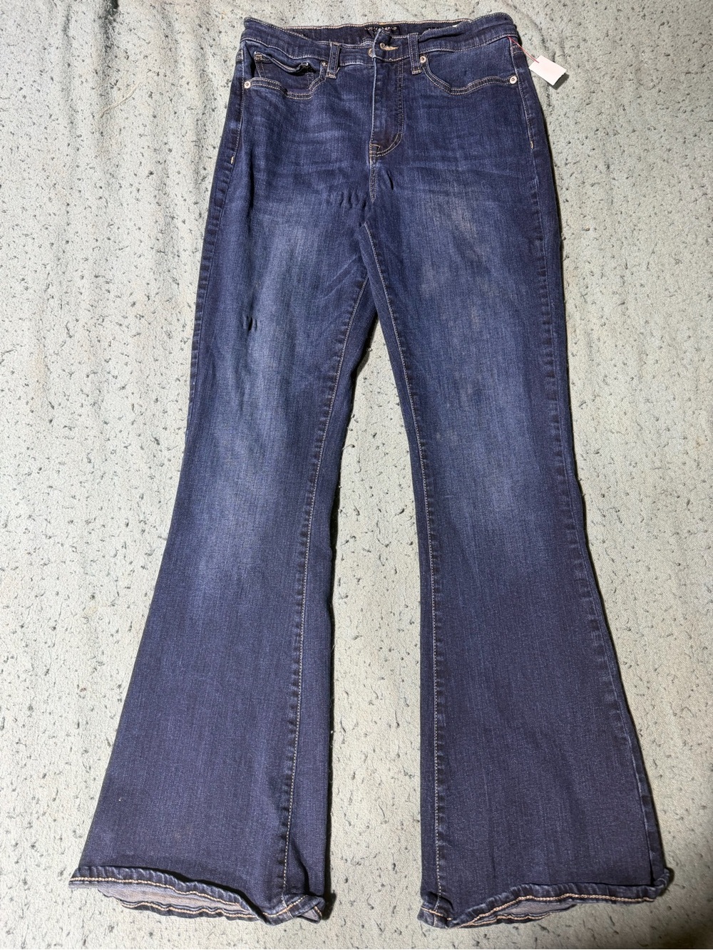 Lucky Brand Stevie High Rise Flare Jeans Size 8/29 Dark Wash Y2K